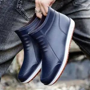 남자 장화 레인 부츠 신발 겨울비올때