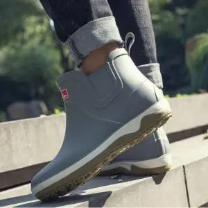 남자 장화 낚시 부츠 레인 앵클 신발