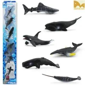 모펀 MP6028 미니 피규어 바다 고래 친구들/동물학습완구/동물피규어/모형/학습/동물/장난감/세트/자연