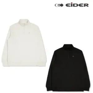 [아이더](광주신세계)출고가 89,000원 DUU22245 남여공용 세미 오버 커플 하프집 맨투맨 티셔츠