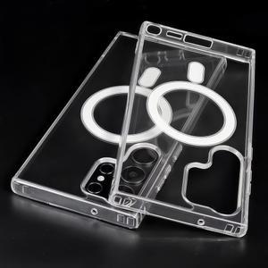 삼성 갤럭시 S26 S25 엣지 S24 S23 S21 S20 FE 무선 크리스탈 케이스 PC 충전 맥세이프 하드 10 노트20 플러스 울트라 커버 S22