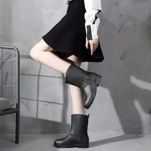 여성 SW545235 퀼팅패턴 버클 앵클부츠 레인부츠 숏부츠 방한화