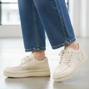 레더 스니커즈 캐주얼 플랫단화 여성 로퍼