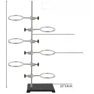 분별깔때기 교구 스탠드 실험 대기대 장비 분리 플라스크형 철제 베이킹 높이조절가능