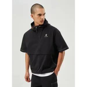 [르꼬끄](강남점)[정상가 109,000원][70% OFF] 씨클리즘 에센셜 반팔 후드 아노락 자켓 BLK / QP223CJK45