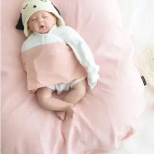 제이앤제나 신생아 수유쿠션 인견 양면시트 순면 핑크