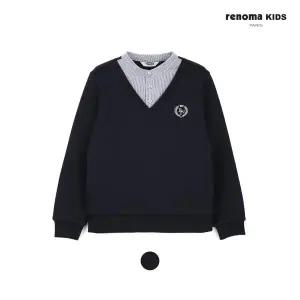 [페리미츠]레노마키즈 남아 헨리넥셔츠레이어드맨투맨 주니어 초등고학년 긴팔티 R2611T105_1_CJ