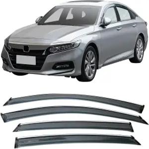 2018-2025 혼다 어코드 세단과 호환되는 윈도우 바이저의 IKON 모터스포츠 외장 테이프 클립으로 칠하지