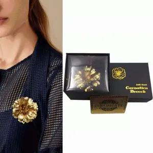 카네이션 브로치 금빛 장미 어버이날 스승의날 선물 꽃다발