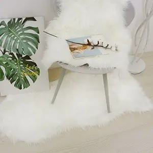 인조 양털러그 장모 카페트 퍼러그 물결 60x90cm (KYR-W9A81DF)