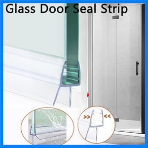50cm * 2pcs 샤워 문 하단 인감 4-6mm 간격 유리 스크린 Frameless 스트립 욕실 스윕 홈 개선