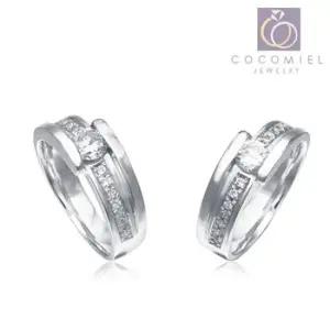 실버우정반지 시일 은반지 커플링 커플링반지 도금반지 실버 CR-17