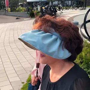 여성 햇빛 가리개 모자 챙넓은 조개 썬캡 자외선차단