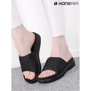 [하프클럽/보그샷]행텐 HT-137 여성 슬리퍼 키높이 쿠션 슬라이드 글리터 펄