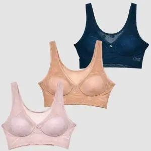 편안한 플라워 런닝형 노와이어 몰드 B컵 브라