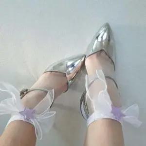 발목양말 리본 양말 망사 데일리