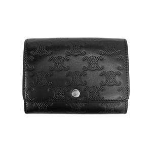 26SS 트리오페 엠보스드 카드지갑 블랙 10M243 FQD 38SI
