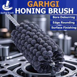 320Grit 실린더 호네 볼 브러시 도구 실리콘 카바이드 금속 엔진 밸브 가이드 디버링 탄소 제거 크로스 해