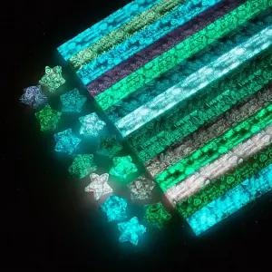 오리가미 스타즈 종이 패키지 DIY 600장 - 20가지 색상(어둠 속의 빛)