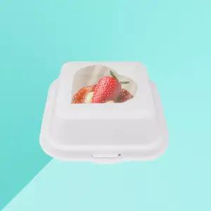 펄프도시락 HC61 하트 창용기 화이트 500개