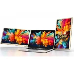 노트북 확장 모니터 디스플레이 듀얼 휴대용 트리플 접이식 화면 멀티 연결