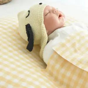 제이앤제나 신생아 역류방지 쿠션 체크 옐로우 23도