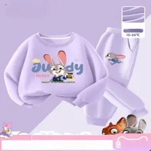 주토피아 티셔츠 맨투맨 팬츠 캐릭터 초등학생 루즈핏 긴팔 오버핏 봄 면