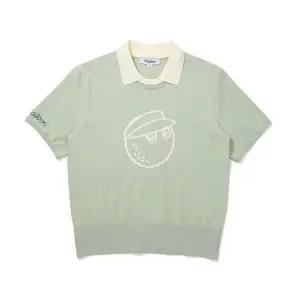 [말본골프] 5부카라 니트 반팔 민트 153592244