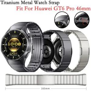 호환  Huawei GT6 Pro 46mm 밴드용으로 특별히 설계된 티타늄 스트랩 Huawei GT6 Pro 46mm용 간격 없음 비