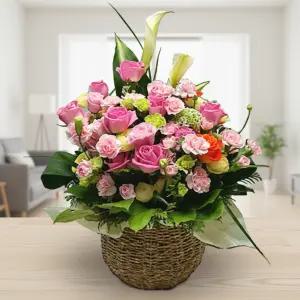 이지플라워 꽃바구니 좋아좋아 기념일 고백 축하 생일 선물 꽃배달