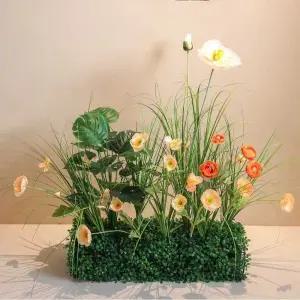 벼 이삭 모형 화단 카페 촬영 조화 가을 인테리어