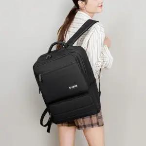 [신상오픈런]여성 남성 학생용 사각 포켓 무지 캐주얼 백팩 (37006352)