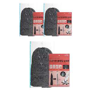 디얼리빙 옷걸이형 진공 의류압축팩 1P 롱패딩용, 3개