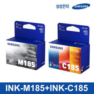 [삼성잉크] 정품 INK-M185+INK-C185 (검정+컬러) 삼성정품잉크