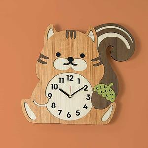 홈데코 인테리어 나룸 WMC-152 벽시계 다람쥐 무소음 시계
