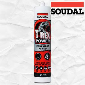 수달 SOUDAL 티랙스 파워 패스트 그랩 T-REX 다목적 건축 콘크리트 석고 목재 외벽 실내 다용도 강력 실리콘 접착제 만능접착제 290ml