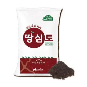 태흥 땅심토 20kg (냄새없는 완전 부숙퇴비 돈분 계분 톱밥 부엽토 미생물)