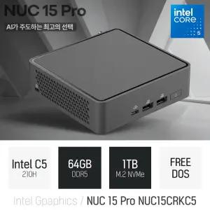 ⓒ ASUS NUC 15 Pro NUC15CRKC5 코어5 210H 64GB 1TB / 인강용 사무용 비즈니스용 가정용 미니PC