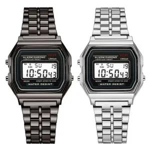 사각 패션 손목시계 스톱워치 알람 전자 시계 M12454 사각전자시계 남자손목시계