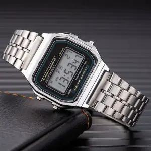 사각 전자 시계 스톱워치 패션 손목 시계 사각전자시계 남자손목시계 여자손목시계