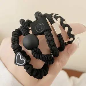 아기자기 귀여운 고탄력 머리끈 5종세트 패션 헤어끈 짱짱한머리끈 머리고무줄