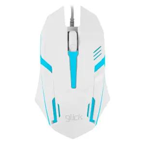 지클릭커 슈퍼히어로 CT170 게이밍 LED 유선 마우스 화이트