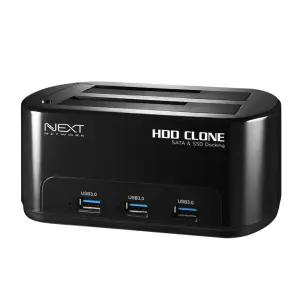 NEXT-651DCU3 HUB USB3.0 2베이 하드 도킹스테이션 하드 복제 카피 데이터복제 외장케이스 외장 HDD SSD