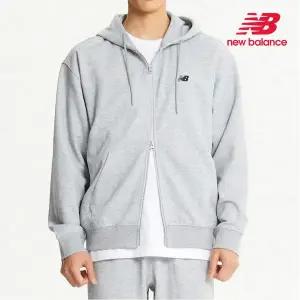 [뉴발란스] 매장판 공용 에센셜 후드집업 멜란지그레이 NBMDE41013-AC