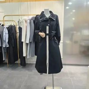 [에고이스트]라인 배색 트렌치형 롱점퍼 ER2TC300BK_CA