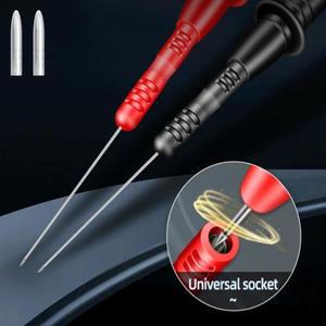 1쌍 멀티 미터  프로브 팁 1000V 10A 구부릴 수 분리형 부품 테스터 T2003 펜 연장 바늘 미세