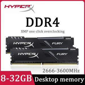 하이퍼X DDR4 퓨리 램 데스크탑 8GB 32GB 16GB 3600 2666MHz 메모리 288핀 PC4-25600 21300 28800 DIMM