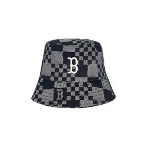 MLB 공용 체커보드 데님 라이크 버킷햇 3AHTCC12N-43BKS