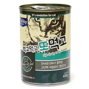 테비 먹고먹고 또먹고 캔 헤어볼 400g X12개 고양이 간식간식 통조림 습식 사료 고양이밥