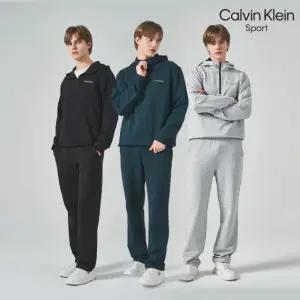 [Calvin Klein]캘빈클라인 26SS 에센셜 테리 셋업 3종, 남성(후디하프집업+맨투맨+롱팬츠)